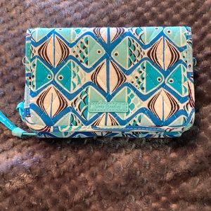 Vera Bradley flowered wristlet